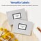 Avery Printable Rectangle Labels, Black and White Polka Dots, 4" x 3-1/3", Matte White Rectangle Labels, Permanent, Laser/Inkjet, 40ct, Great for Product Labels